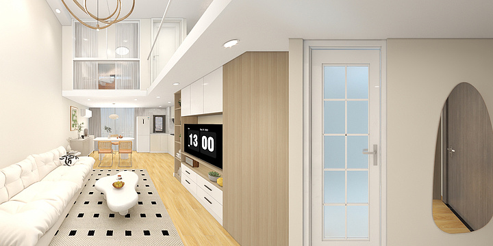 美轩装饰一林舟-7-3-513-原木奶油风-装修设计方案