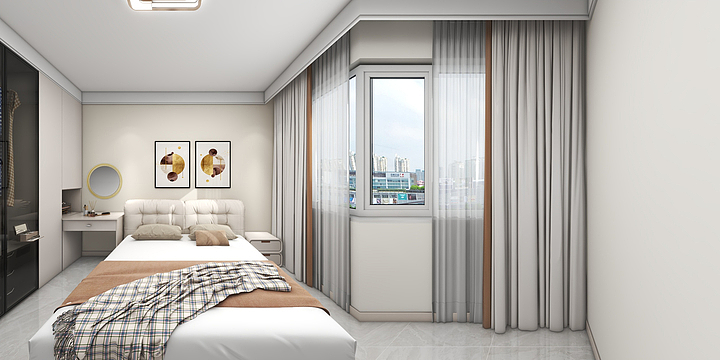 设计师布-和顺B11-1-1101现代简约风暖色系-装修设计方案