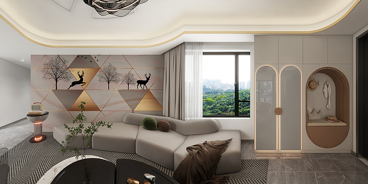 菻汤圆-美德家园93㎡1室-装修设计方案