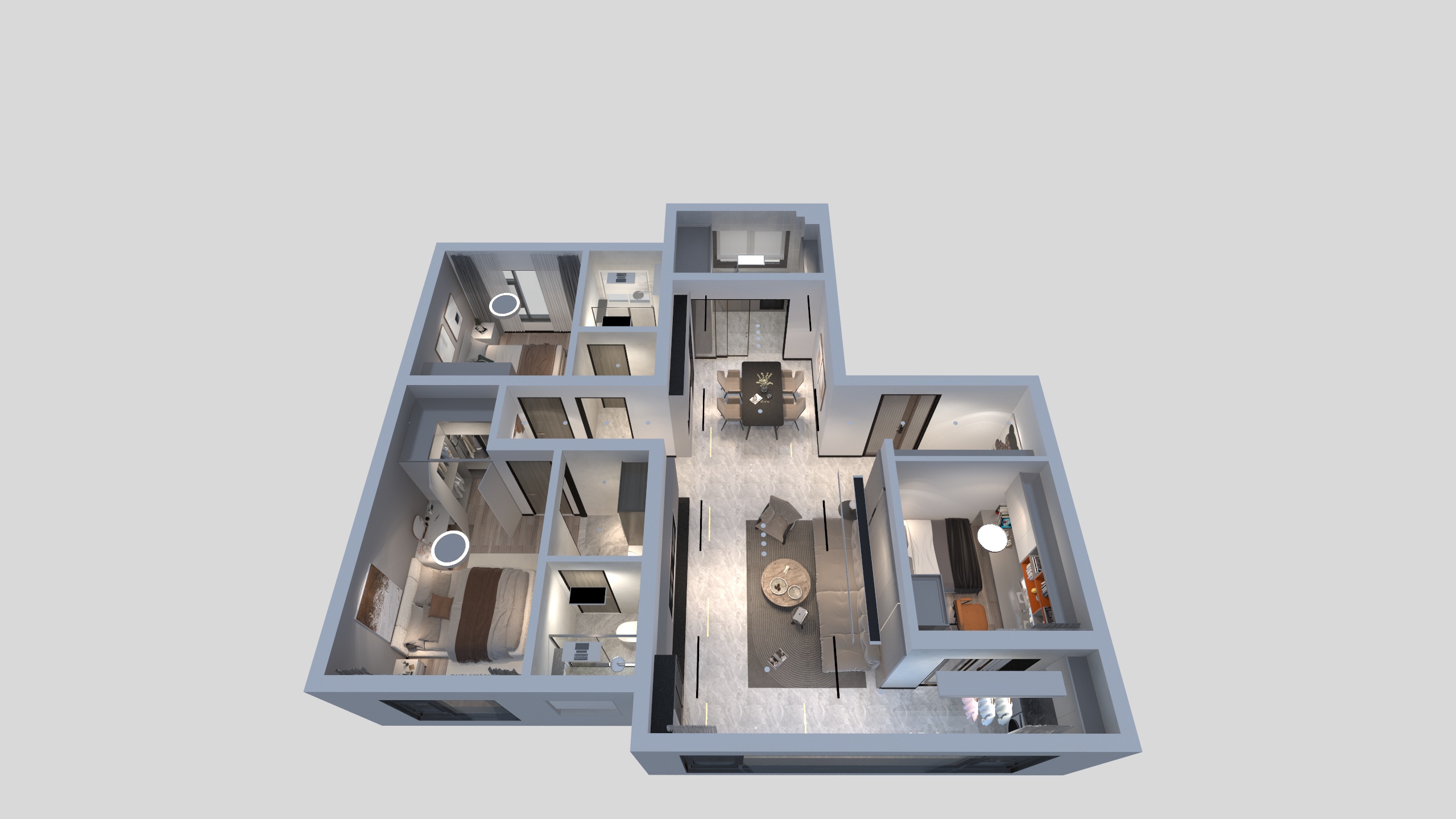 design__dc-现代黑白灰-装修设计方案