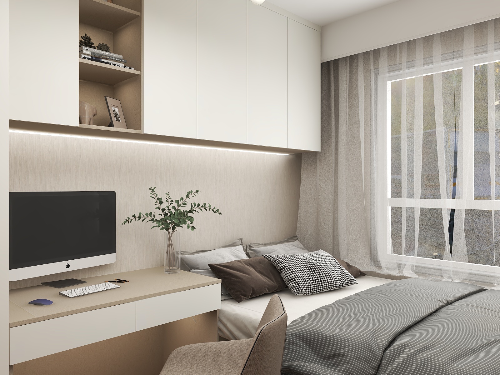 兮颜设计-灯光模板-原木奶油风-装修设计方案