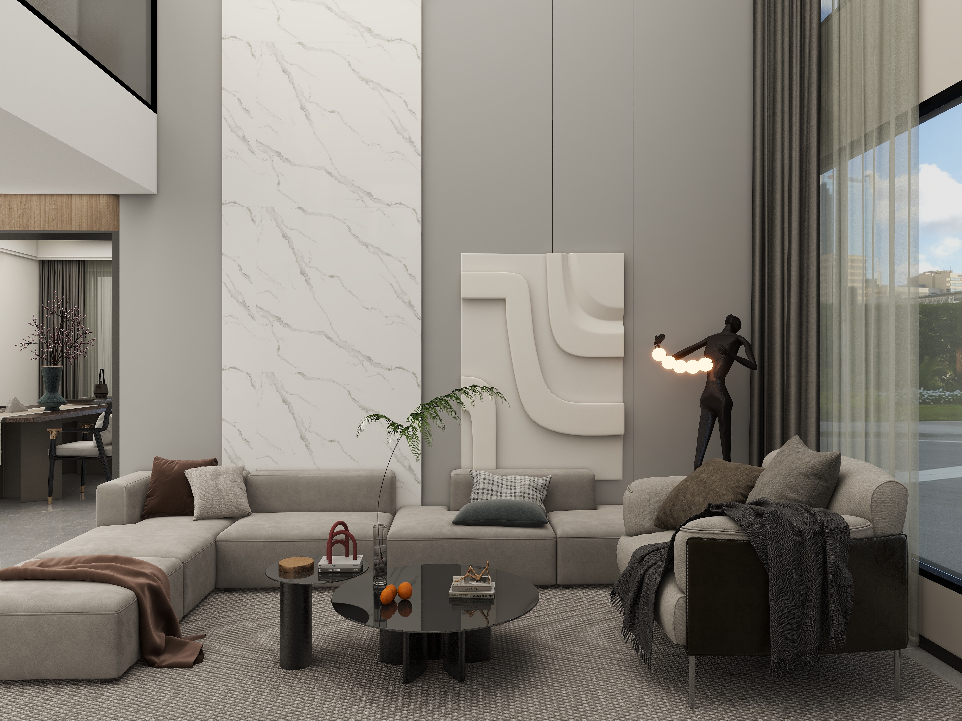 Jerry-空间设计-万山华府179㎡3室装修效果图