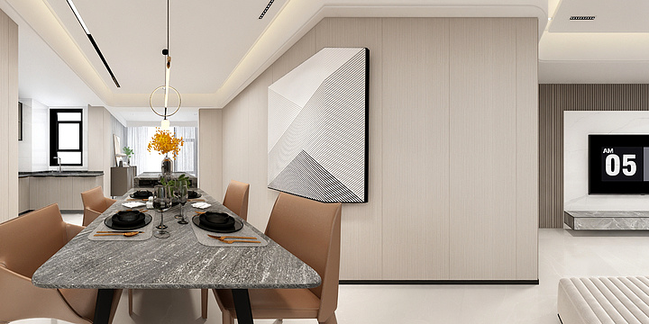 周维明-金水湾样板房四房户型-装修设计方案