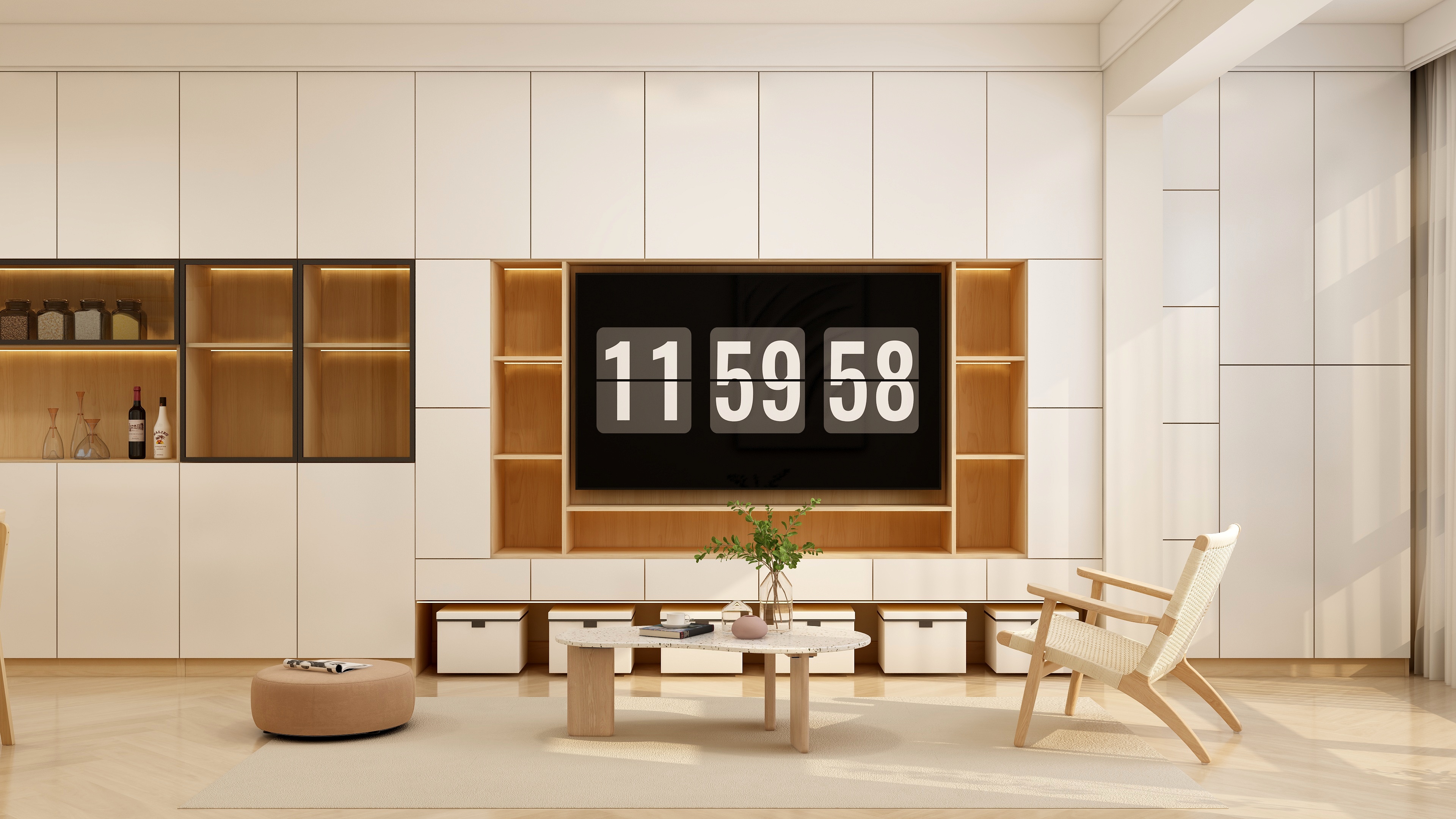 庄育霖-碧桂园星悦95平原木风装修效果图