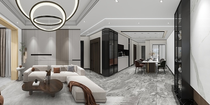 南昌盛福丁午-万科东荟城114㎡4室-装修设计方案