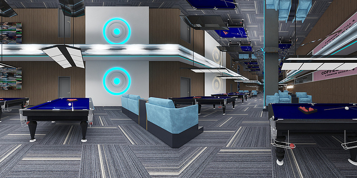 沭之鑫-台球室包厢-装修设计方案