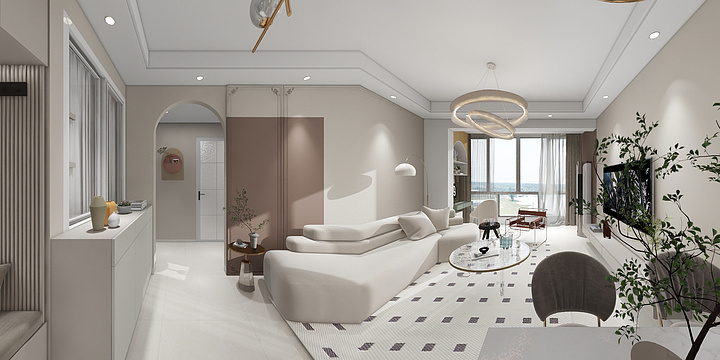 王佳宇-书香门庭2-1603法式奶油-装修设计方案