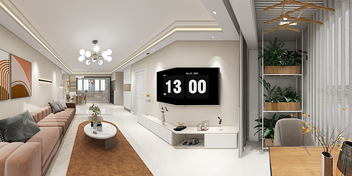 纯白之光设计事务所-美小曦-装修设计方案