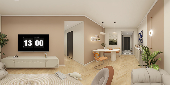 设计师黄勤领-新城雅苑-装修设计方案