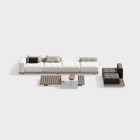 Wabi-sabi style sofa set