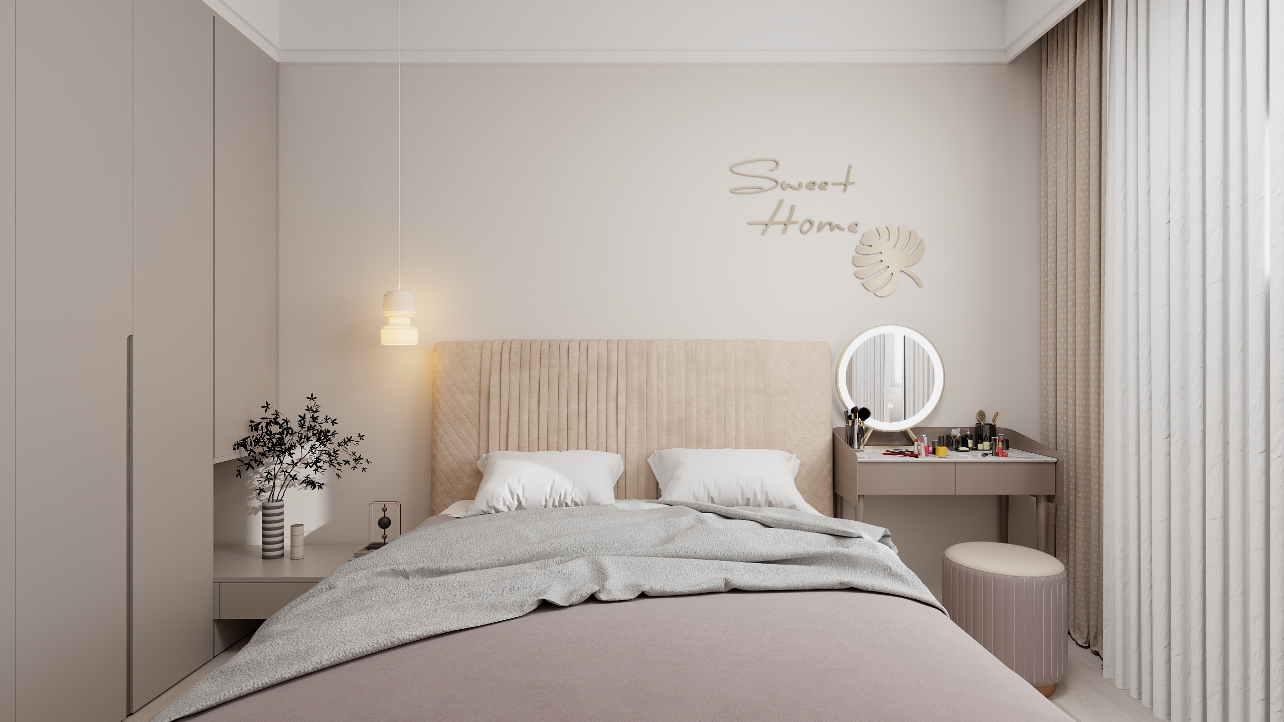 齿轮泵_clb-[案例分享]现代简约主卧及主次卫-装修设计方案