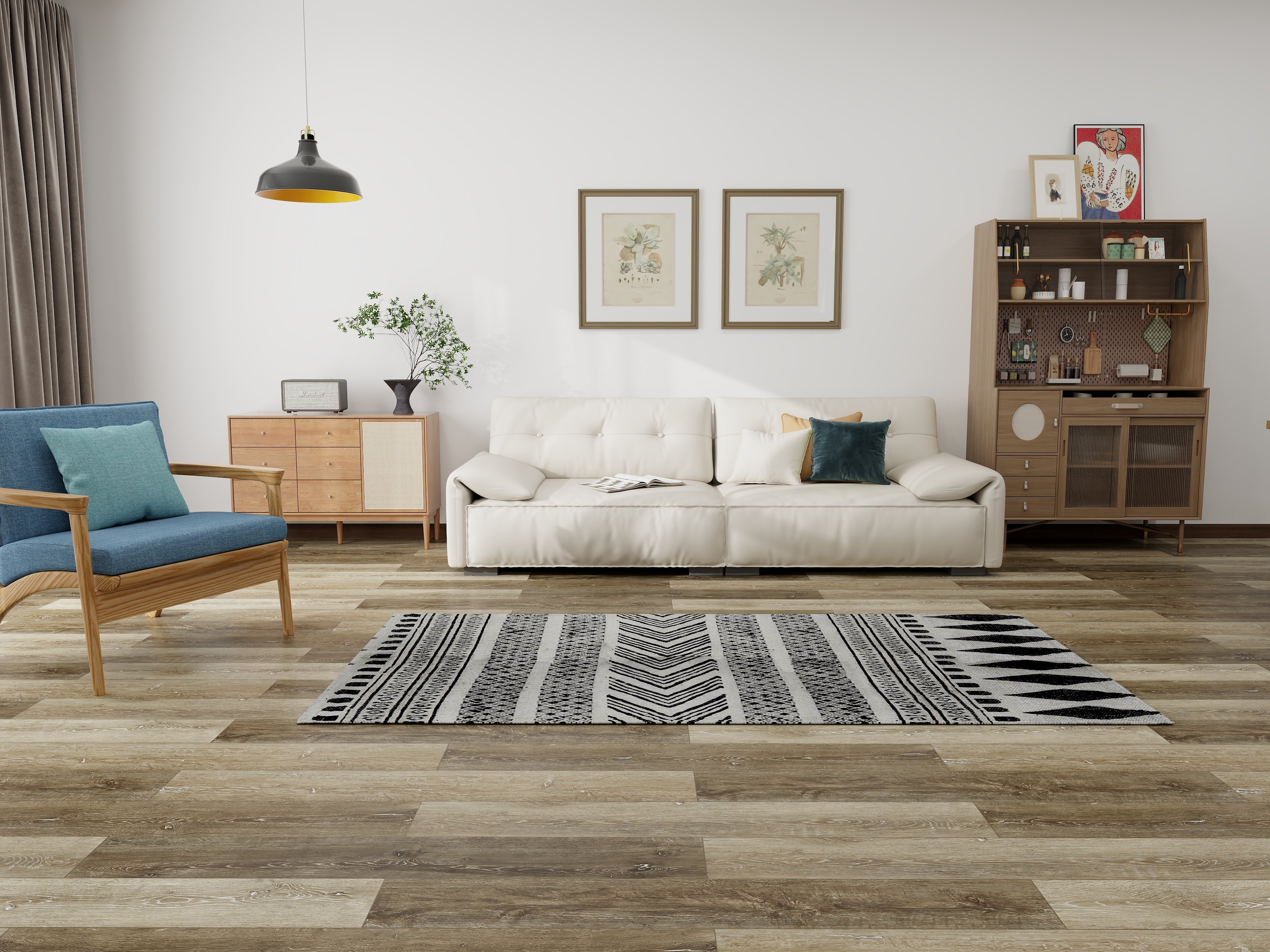 芙蝶子-简欧式客厅-装修设计方案