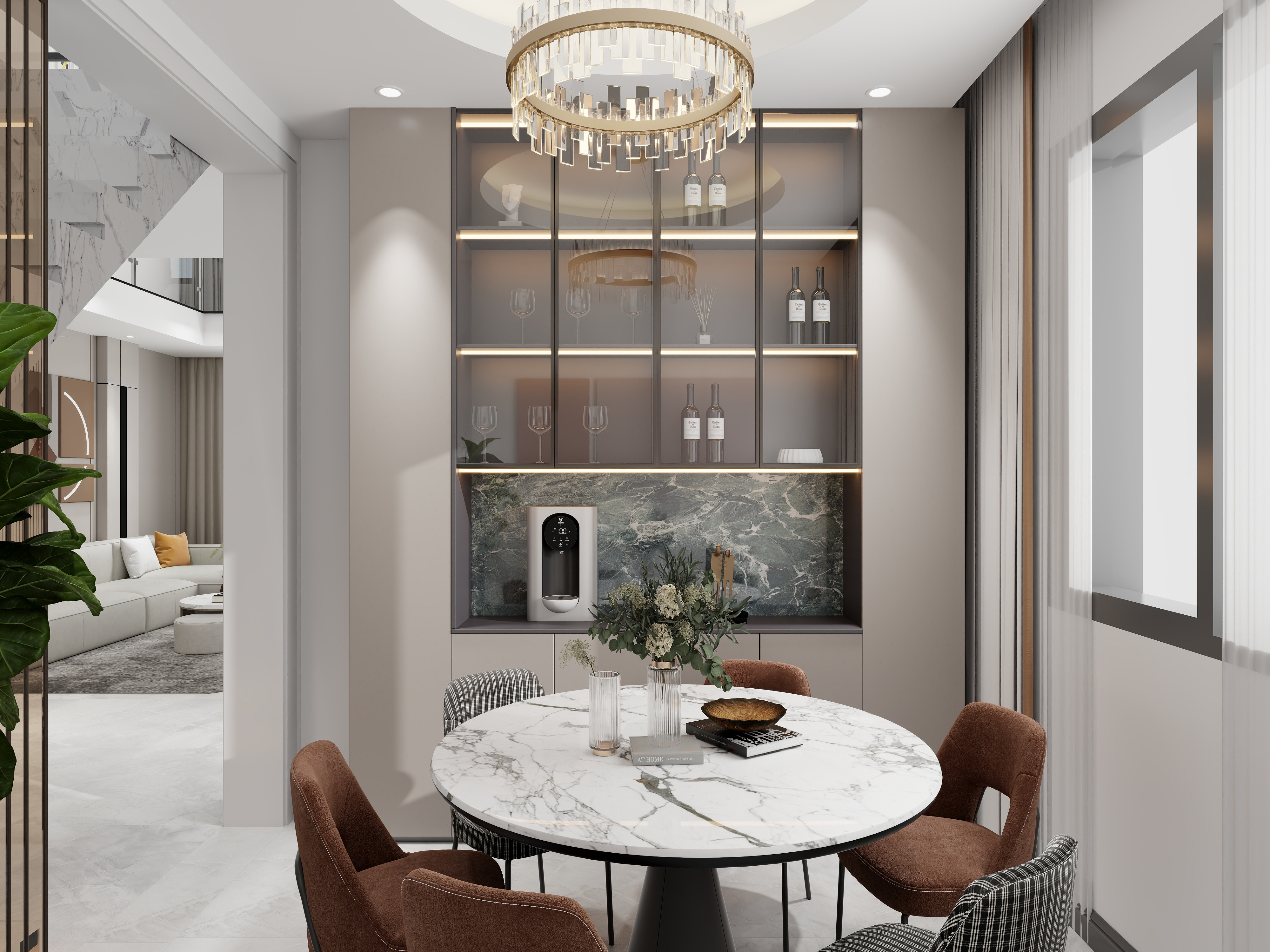 艺雅丽-120平现代复式 装修效果图