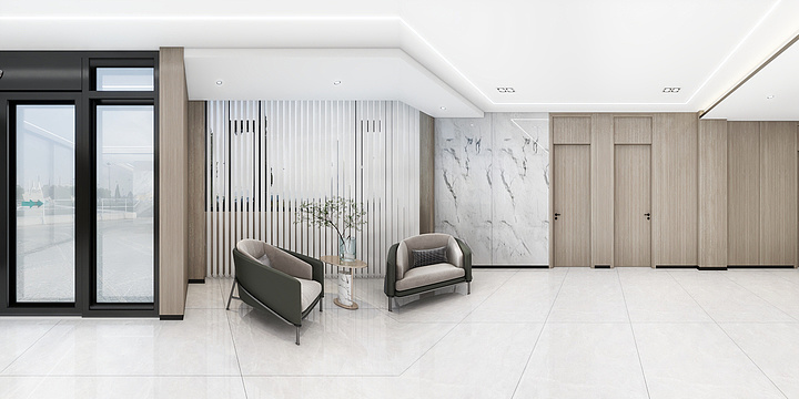 邓杨吖-办公室-装修设计方案