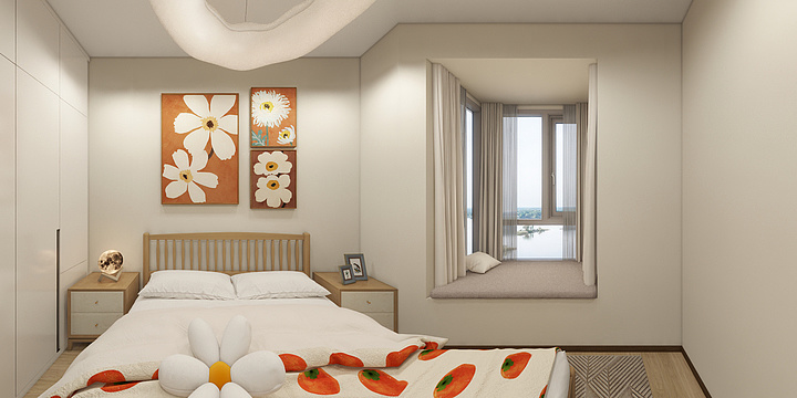 栖合设计-130㎡2室-装修设计方案