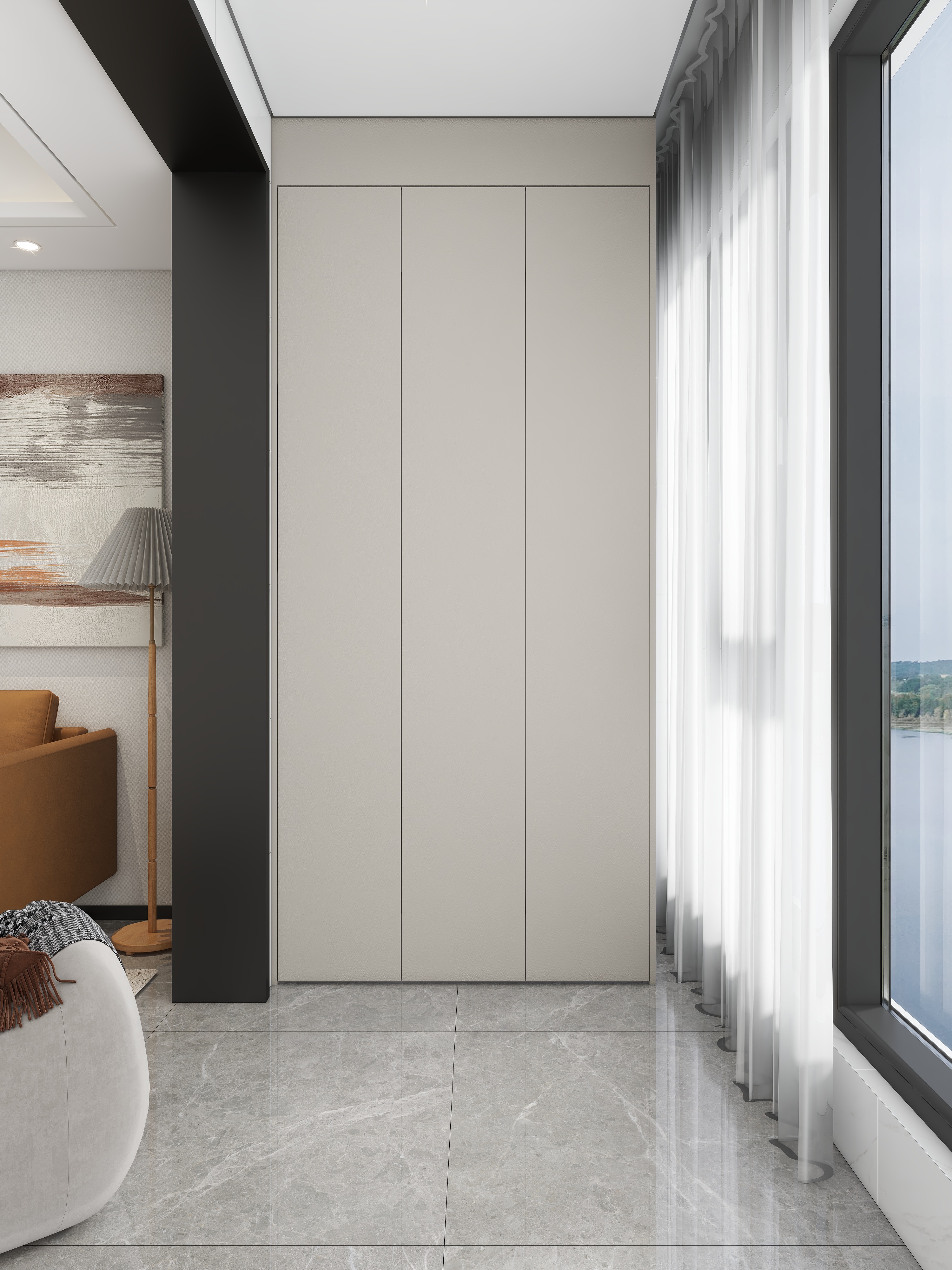 至简名设一钱春-200平现代原木风精装修【春】装修效果图