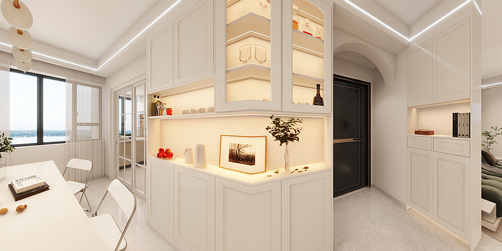 空间识别-奶油风-装修设计方案