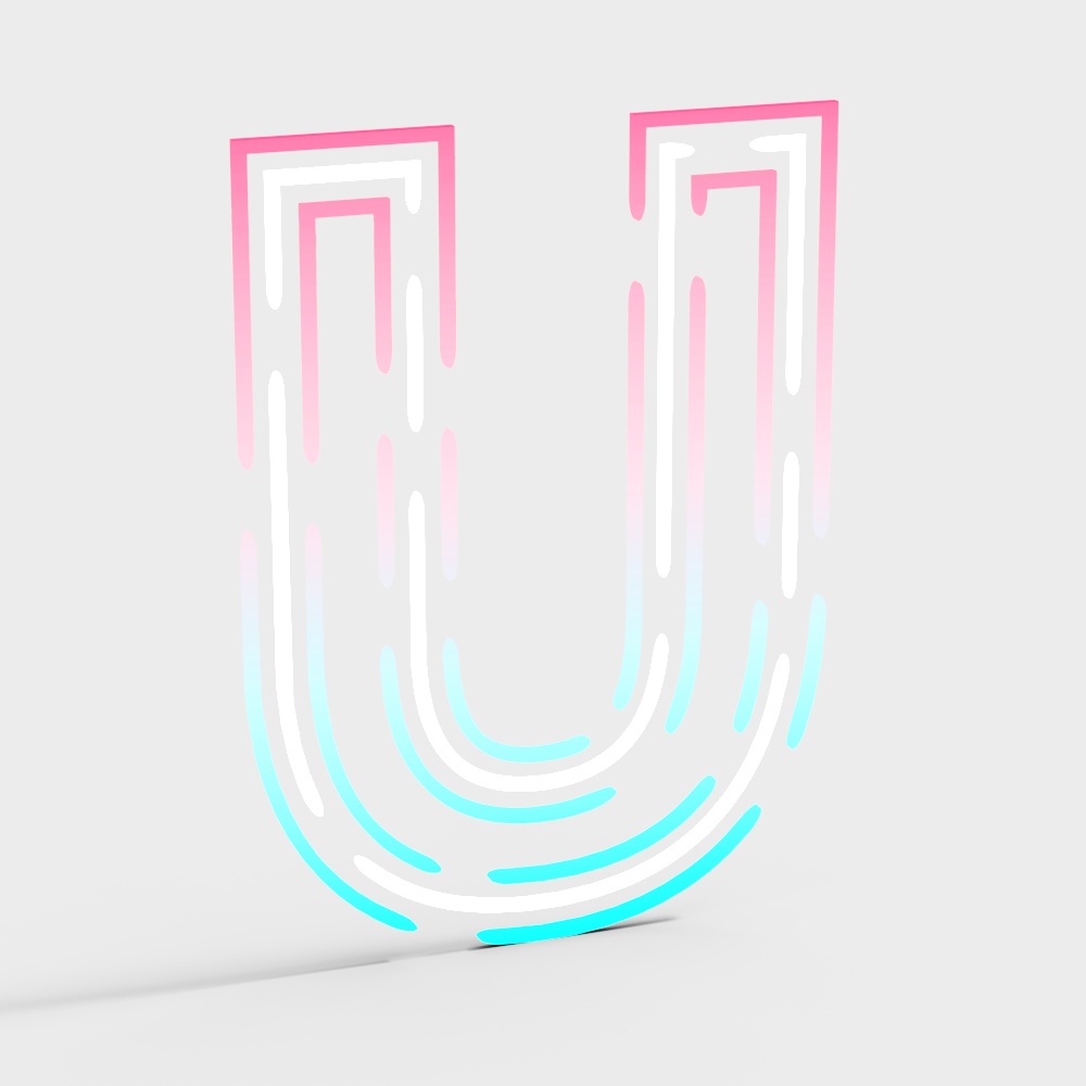 字母灯3D模型