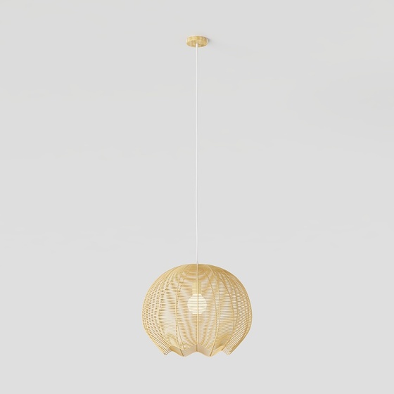 Bamboo chandelier