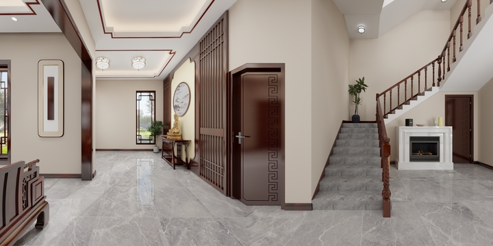 时尚自然生活-中式-装修设计方案