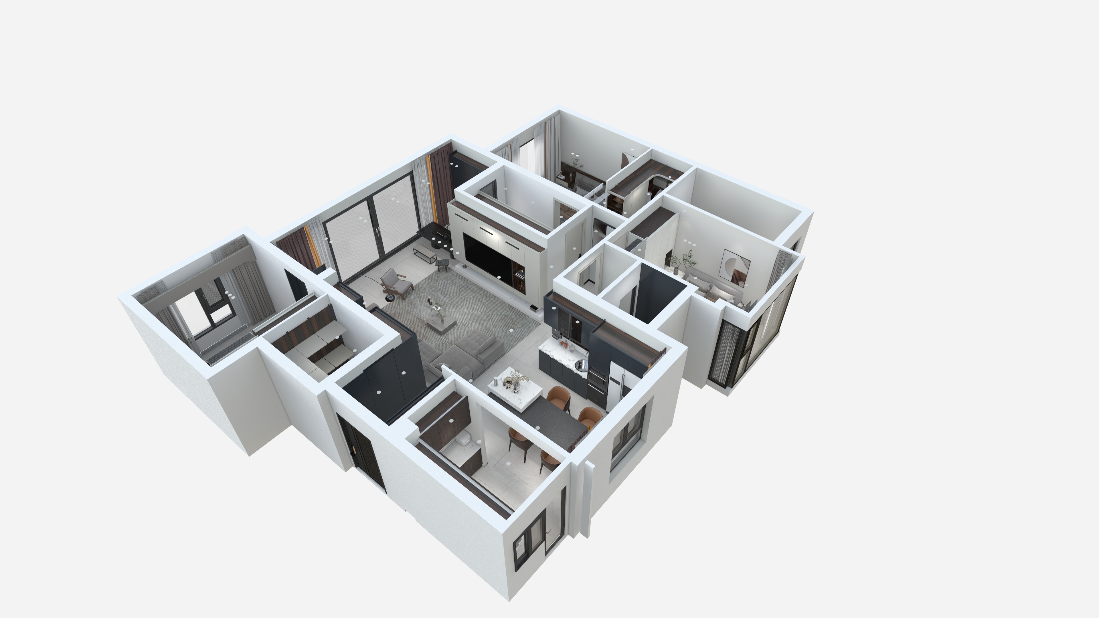 183****3787IOZS-融创晓风澜庭131㎡4室-装修设计方案