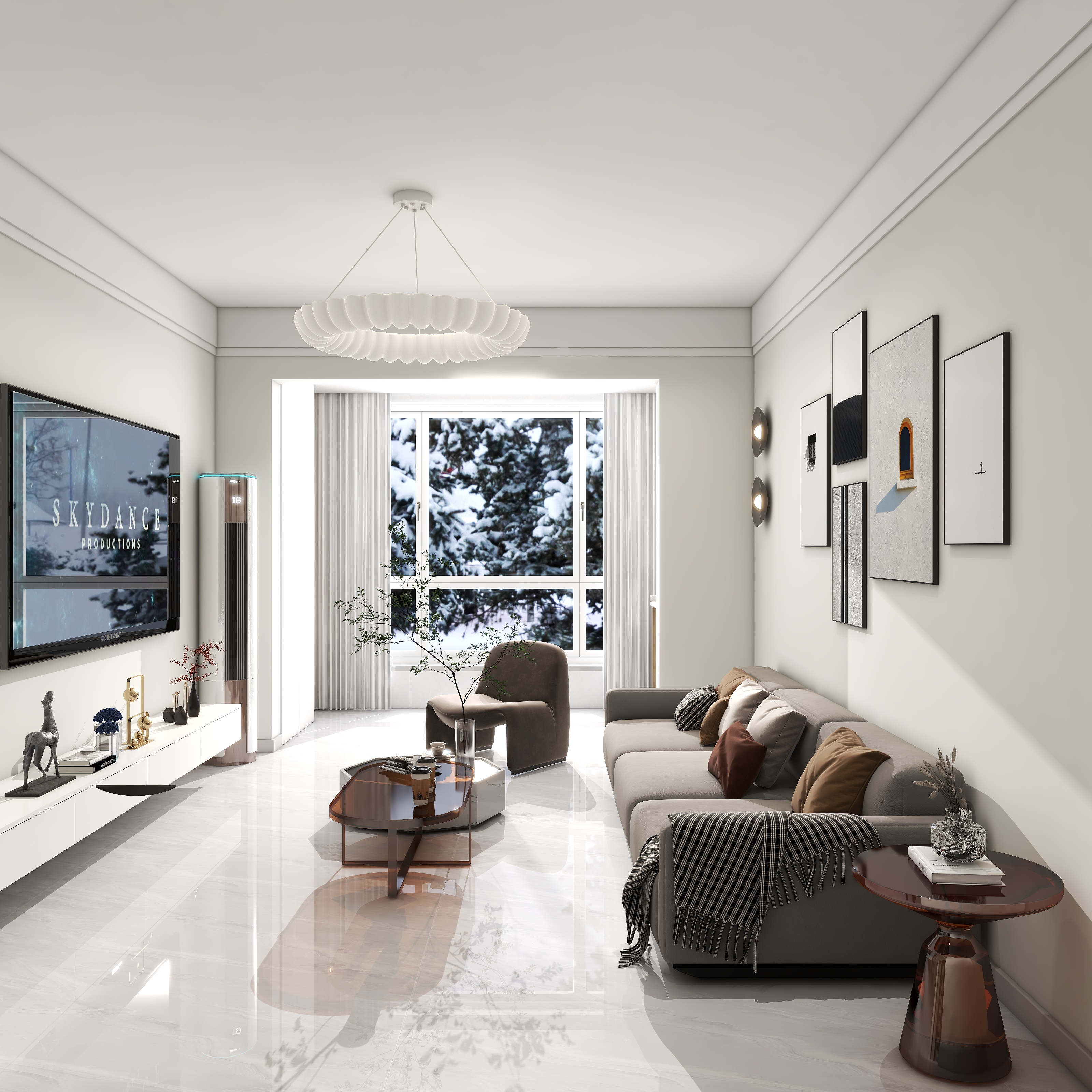 设计师ZMG-96m²现代简约奶油混搭IIA2-装修设计方案