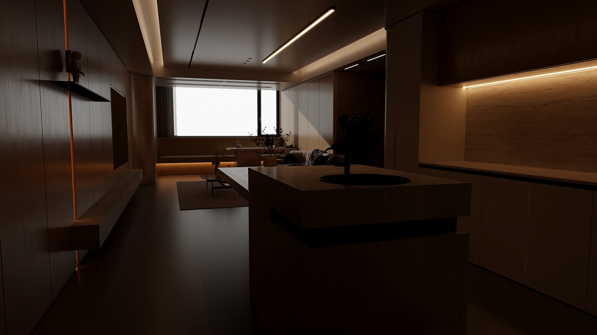 全屋定制全案设计师-现代原木-装修设计方案