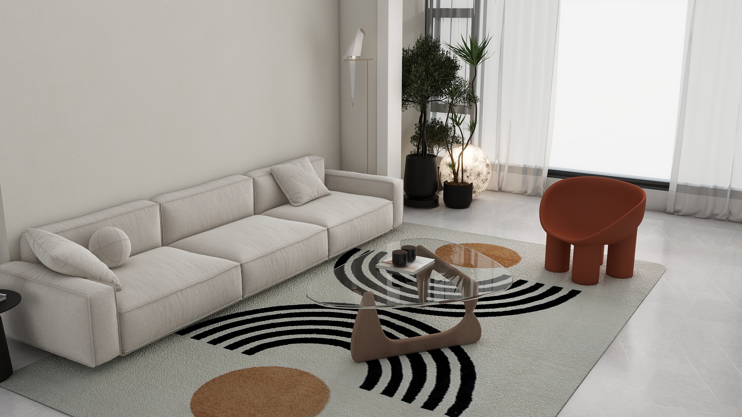 黄青菲-隆城水岸3室现代风格-装修设计方案