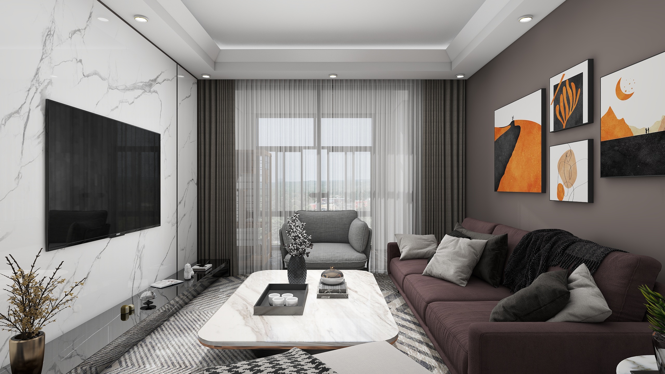 才兄-81㎡现代风三居室-装修设计方案