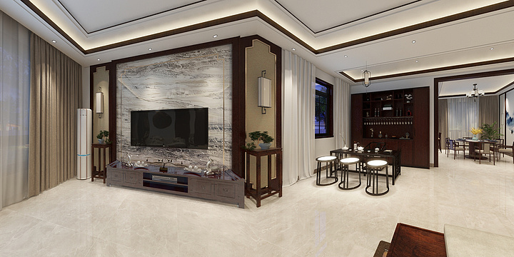 177****3053UMxC-新中式167㎡4室-装修设计方案