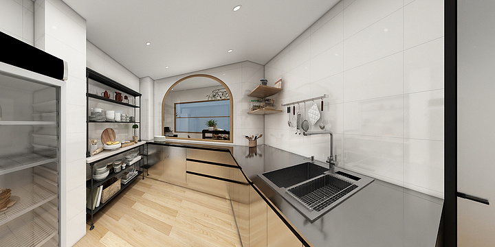 健宏装饰梁伟健-东凤烘焙店-装修设计方案