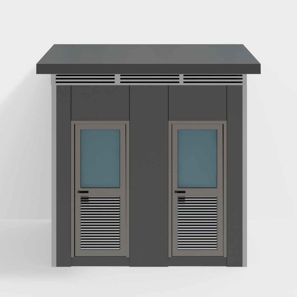 户外公共厕所3D模型