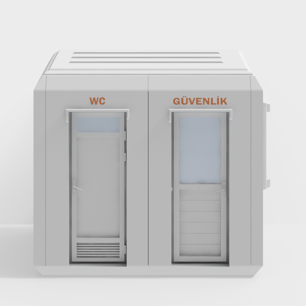 户外可移动公共厕所3D模型