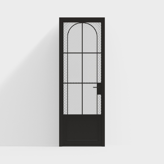 French glass single door