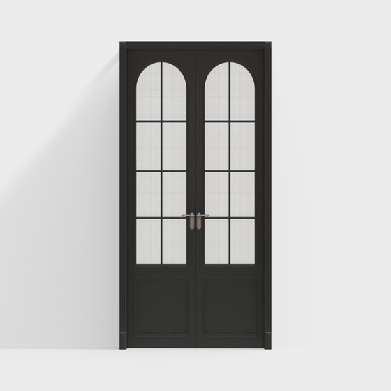 French black double doors