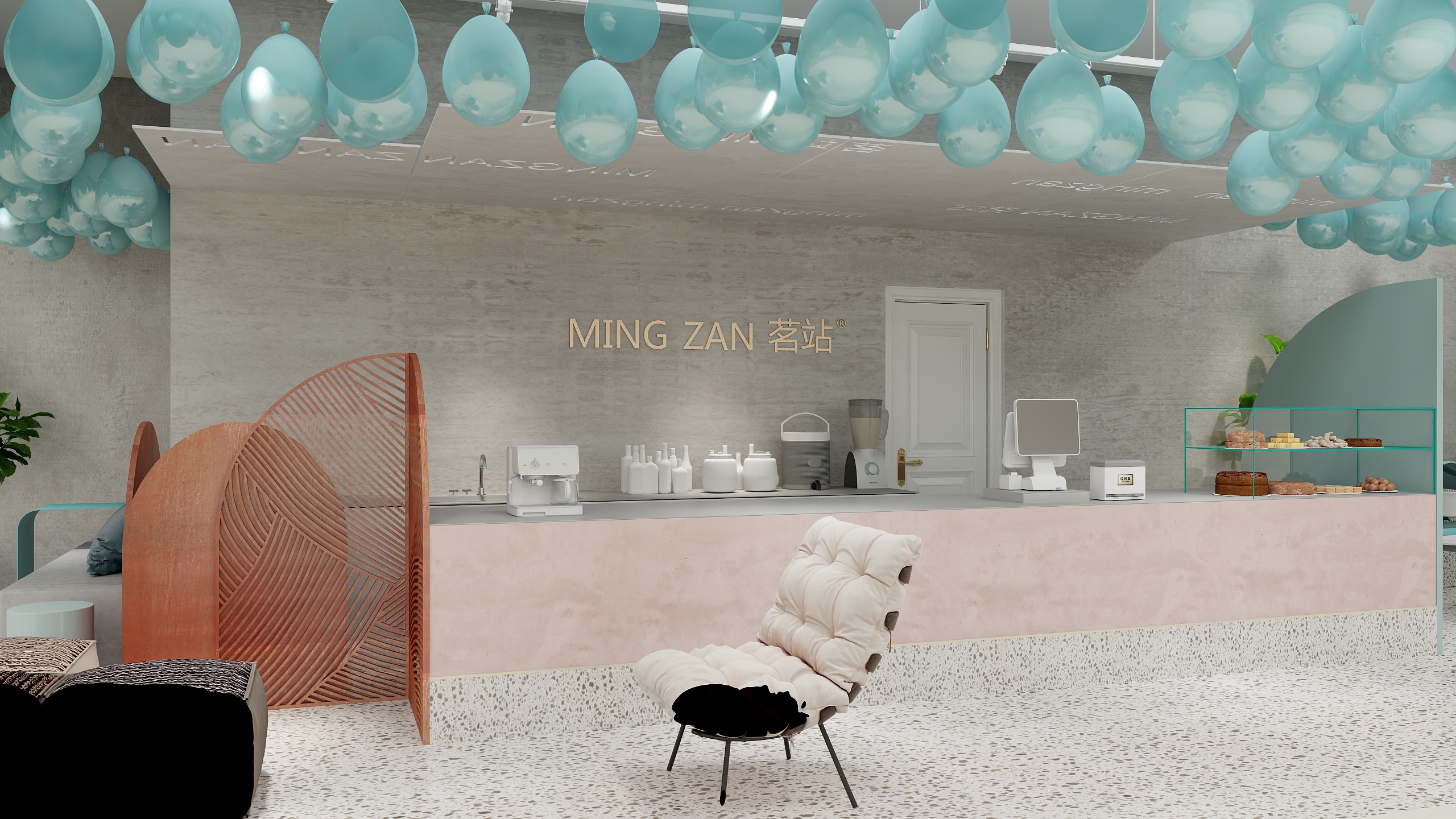 普洱世俊建筑装饰有限公司-茗站咖啡屋-装修设计方案