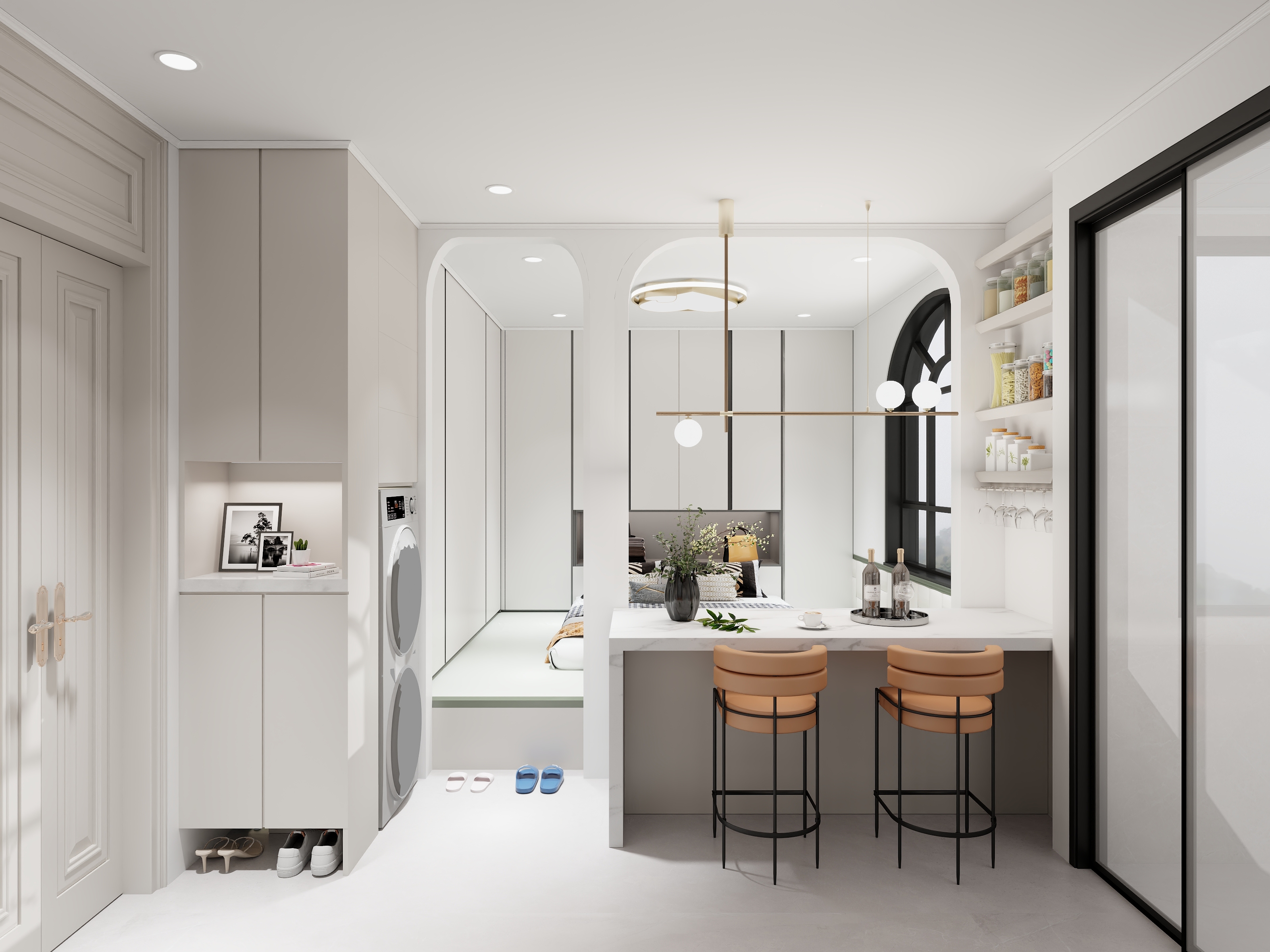 土拨鼠爱设计-建面30平1室1厅1厨1卫-装修设计方案