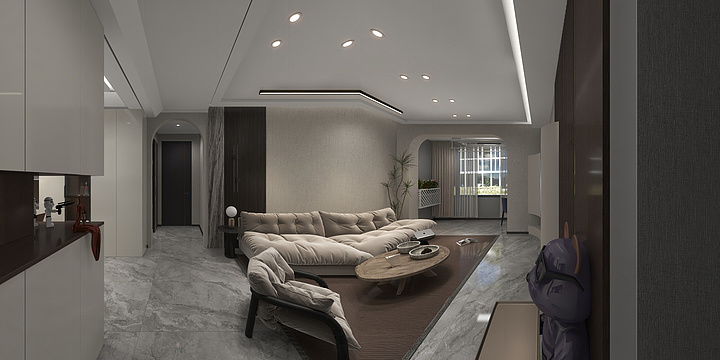 设计师木pnMB-富丽名城1-5-602-深-装修设计方案