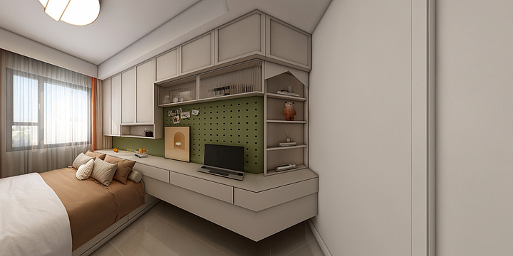 星昀装饰设计-孤山奶油风-装修设计方案