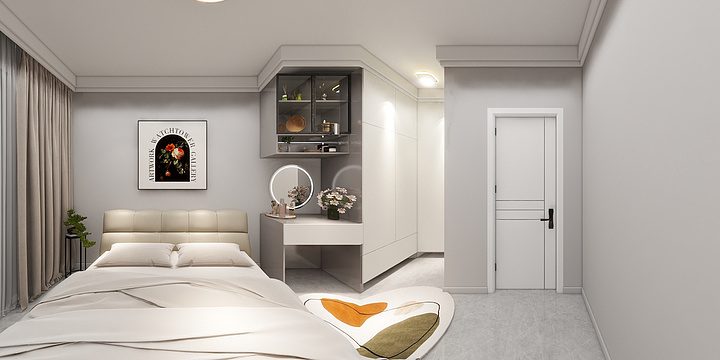 山东诸城小小何-书香府郡120平现代风孙良良-装修设计方案