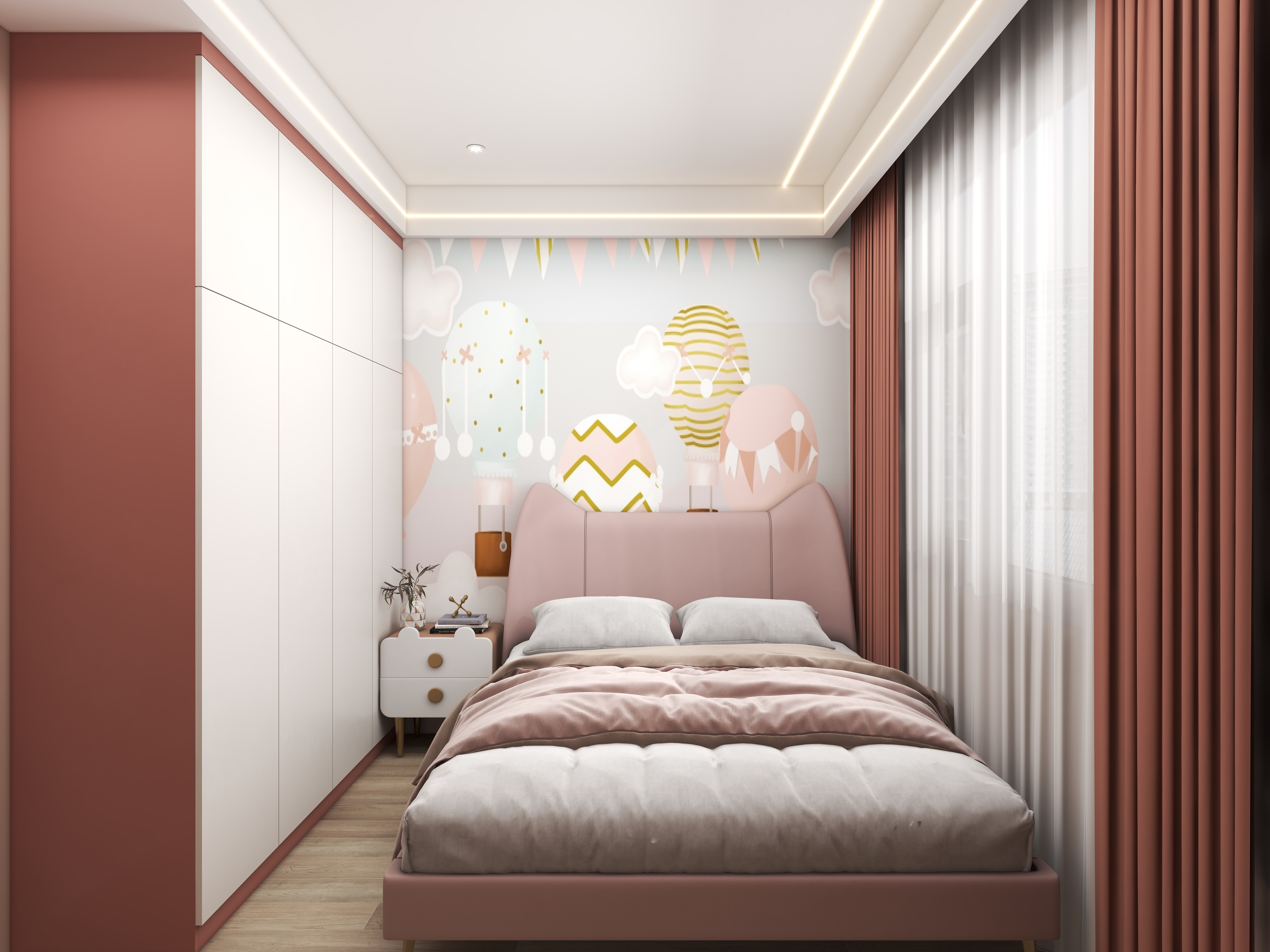 壹诺设计工作室-112㎡3室-现代简约 装修效果图