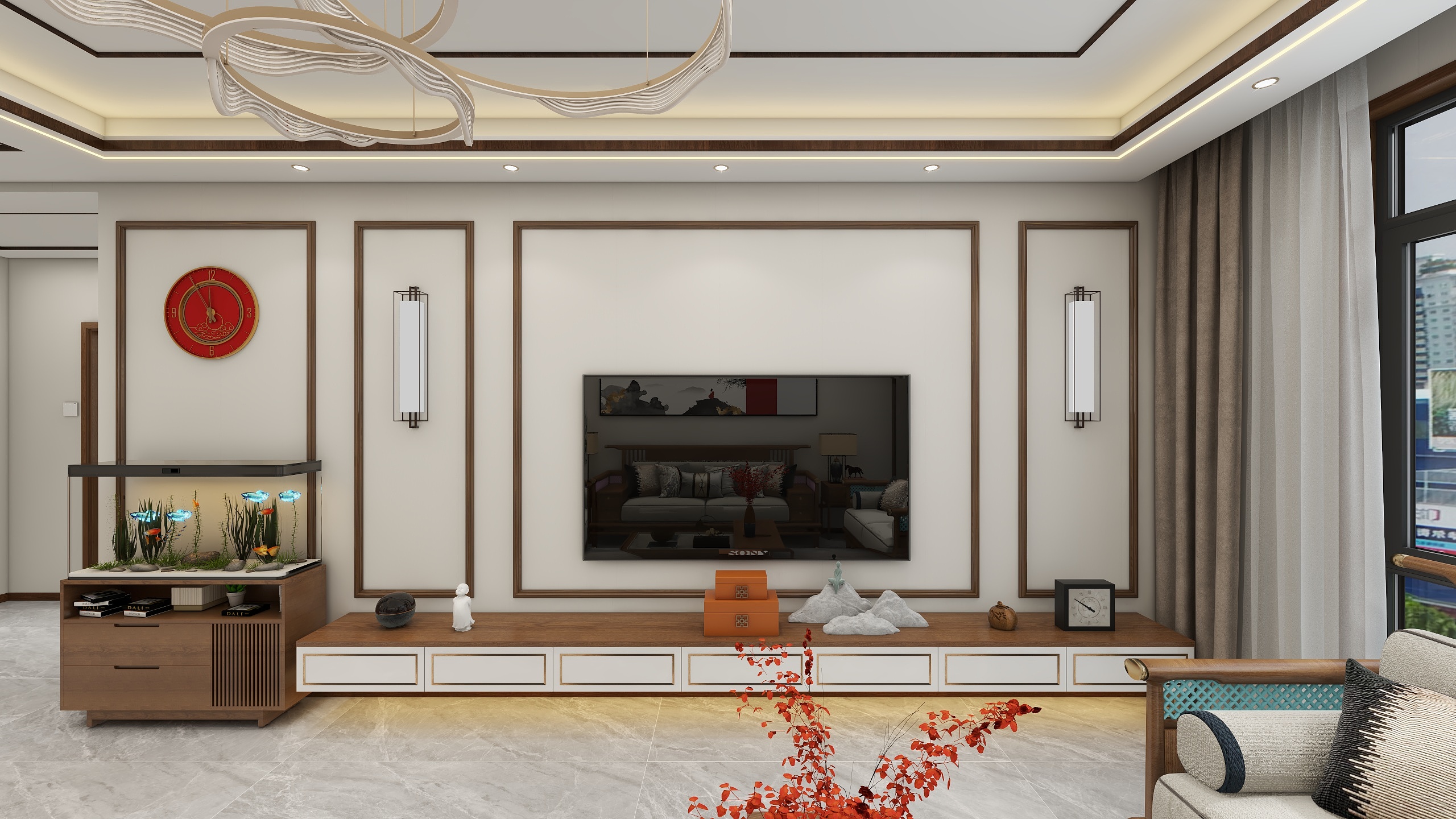 环宇0315-天和城田园116㎡3室装修效果图