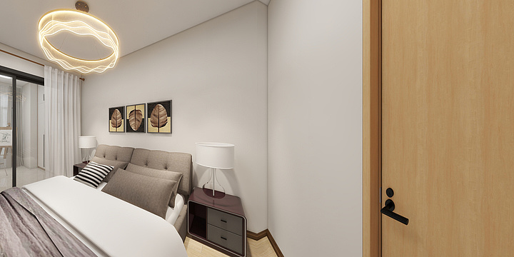 海南兴方建筑装饰工程有限公司-鲁能海蓝福源13-1-1901-装修设计方案