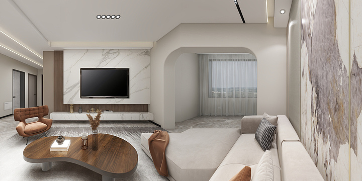 室内设计狐-意式滨河社区120-装修设计方案