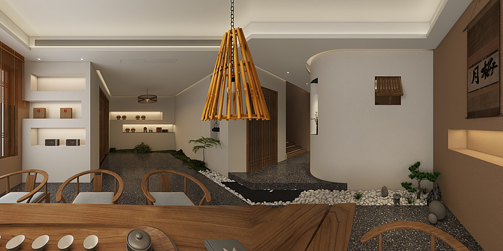 设计师晴阳-茶楼一层最终方案-装修设计方案