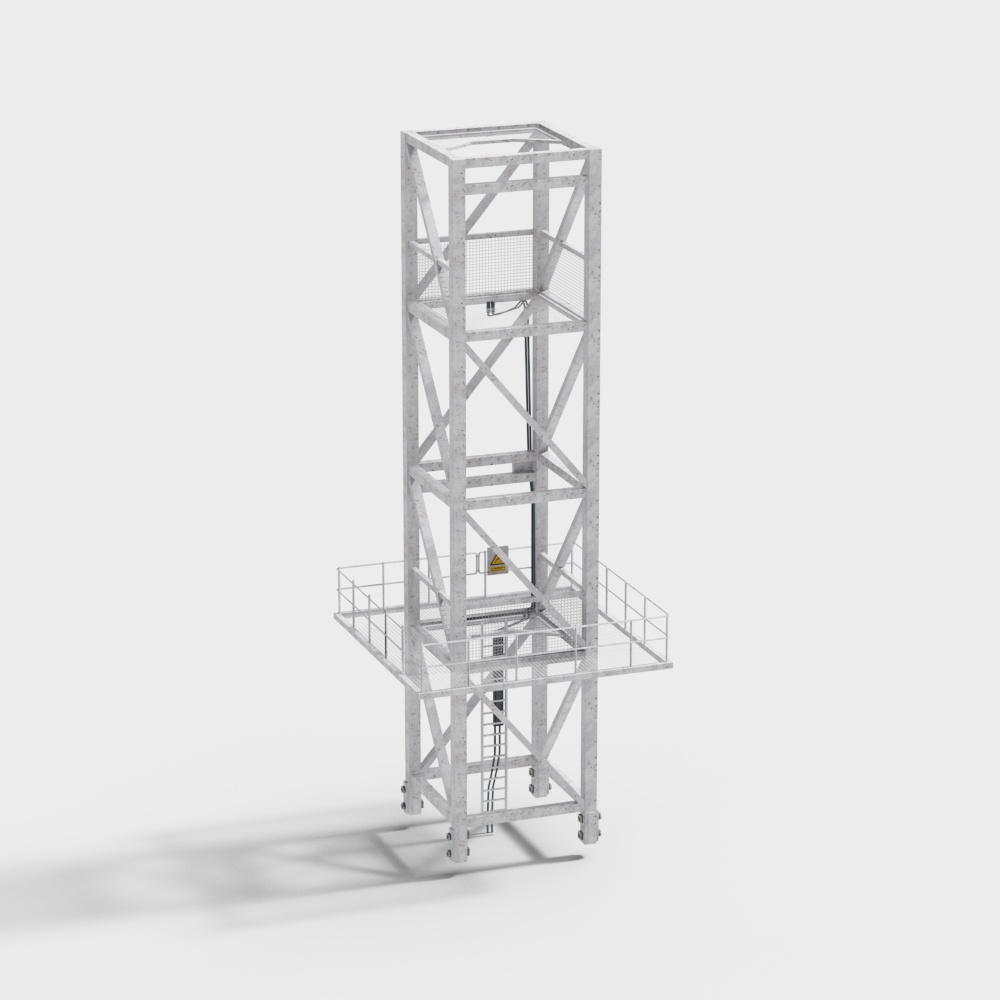 爬梯3D模型