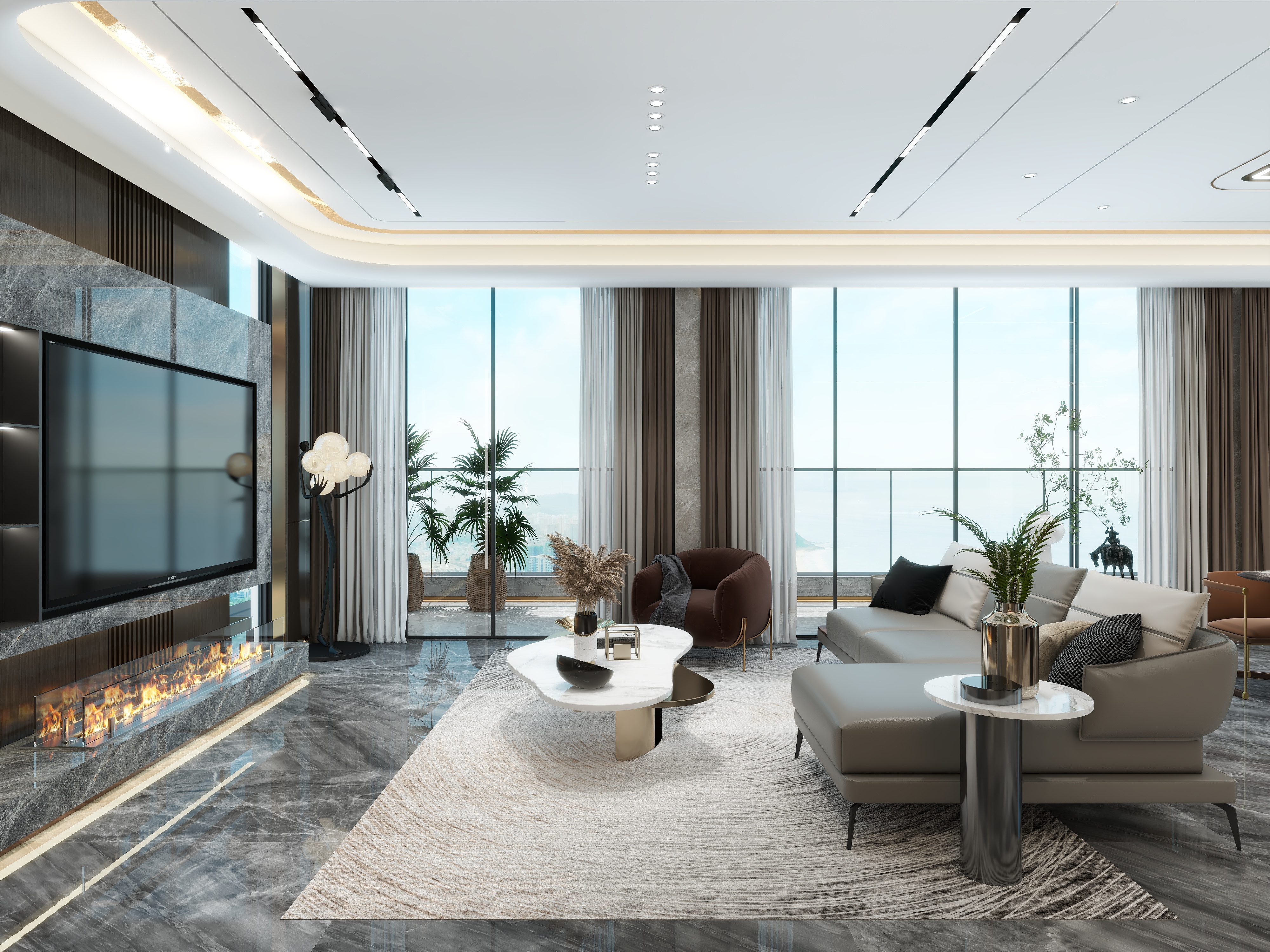 湛智华-意式轻奢222平复式-装修设计方案