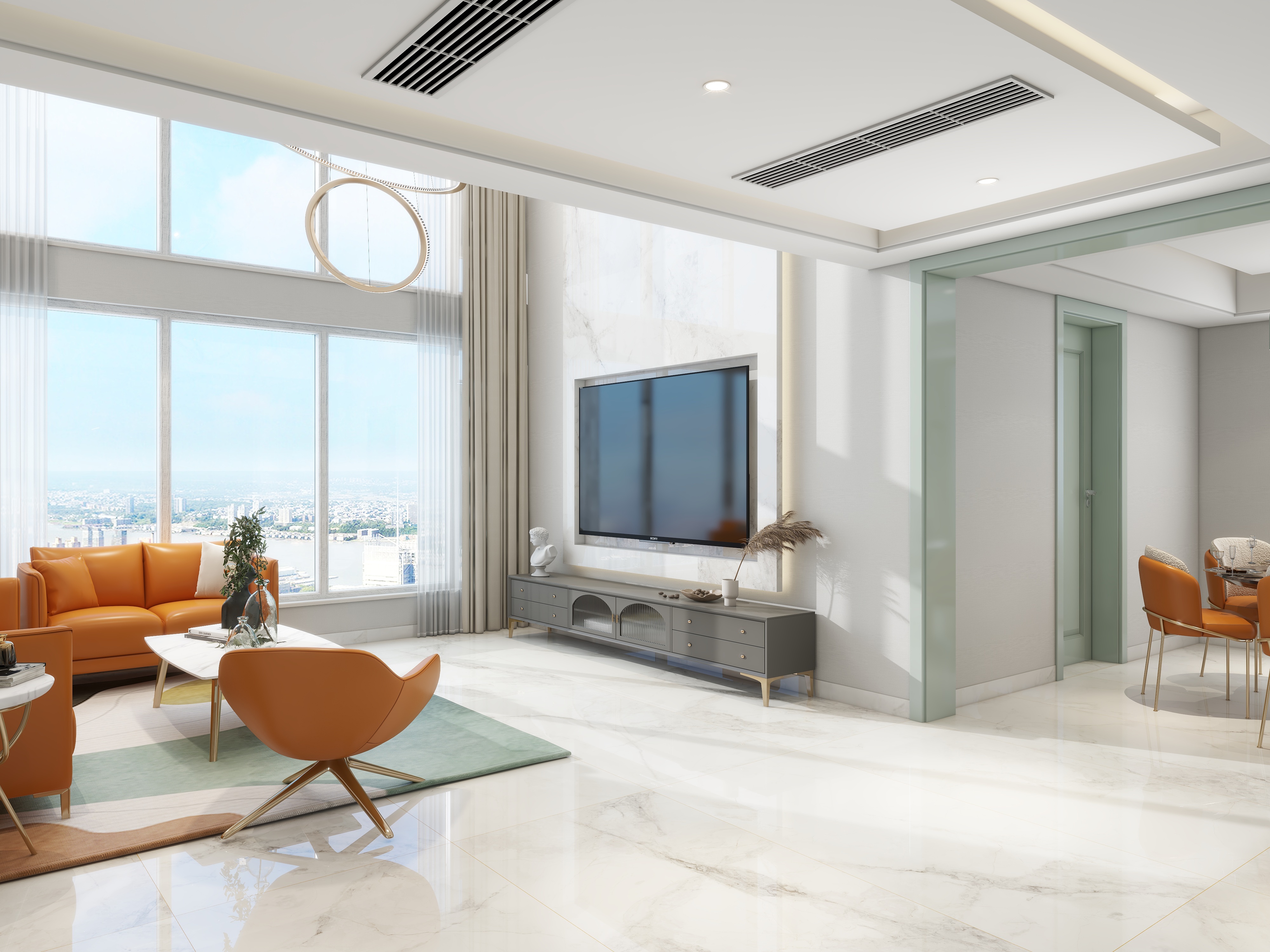 设计师楚巍-万山华府311㎡复式装修效果图