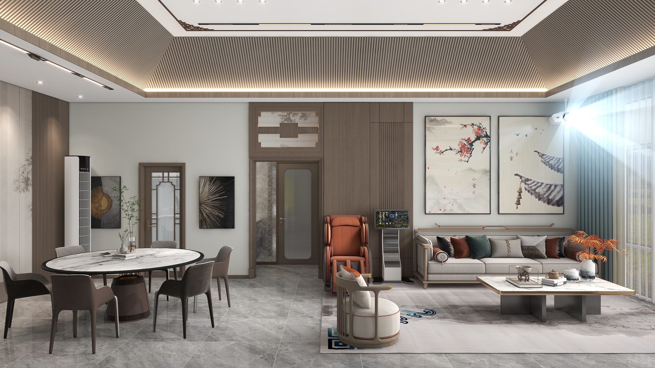 夔XXCS-新中式民宿装修效果图