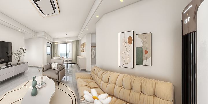 岭锋装饰丶茂林-江湾峰景花园114M²-装修设计方案